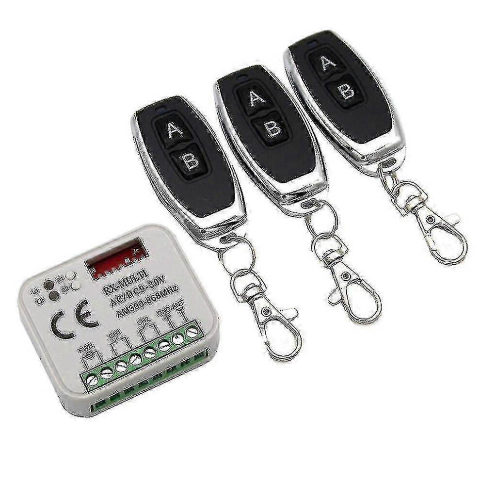 Garage Door Remote Receiver 433 868Mhz Rx Multi 300-900Mhz Ac/Dc 9-30V Receiver With Remote 9421490127441
