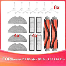 suitable for Replacement Parts for Dreame D9, D9 Max, D9 Pro, L10, L10 Pro Vacuum Cleaner, Main Brush,