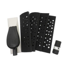 suitable for 200 x 70mm Sanding Block Vacuum Hand Sander Sponge Pad Dust Free with 4 Pcs Replacement