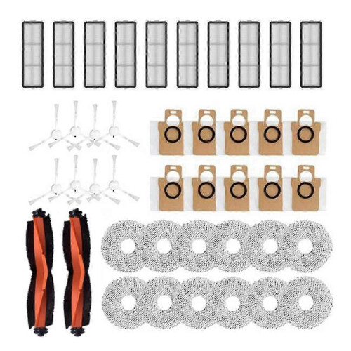 lämplig för X20+/X20Plus Robotdammsugare Tillbehör Roller Sidoborste Filter Mopp Duk Damm