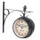 European-style Double-sided Wall Clock Classic Clocks Monochrome X 1