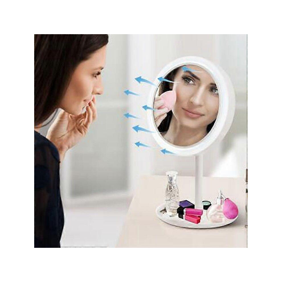 vanity mirror bulb fan vanity mirror three-in-one with fan LED lamp table