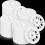 200 Pcs 1.77 Inch/ 45 mm Plastic Insulation Washers Load Spreading Polypropylene Washers for Fixing 2