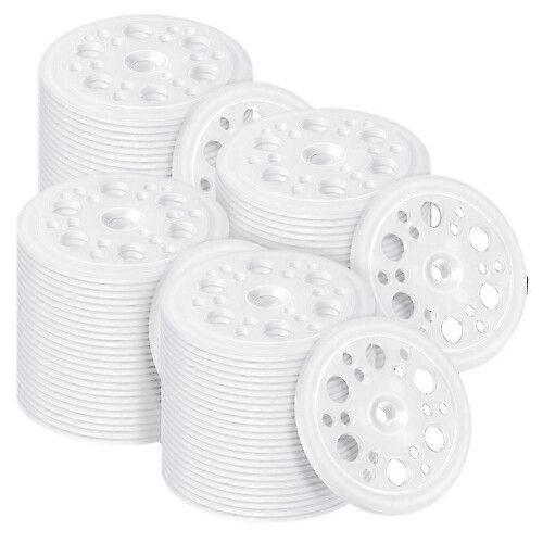 200 Pcs 1.77 Inch/ 45 mm Plastic Insulation Washers Load Spreading Polypropylene Washers for Fixing