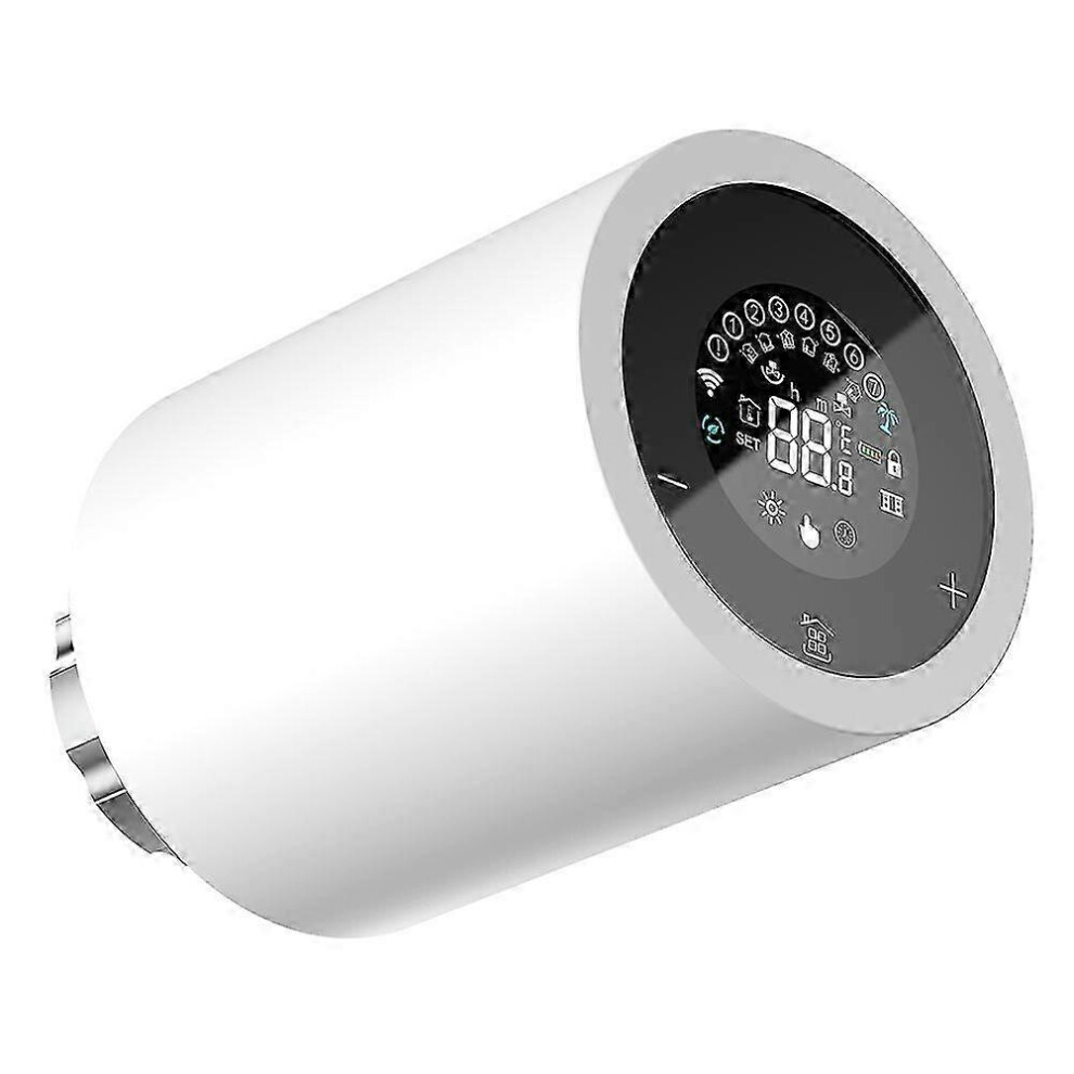 Lcd Touch Screen Zigbee Intelligent Radiator Actuator App Control Thermostatic Radiator Valve Temperature White 9421490146626