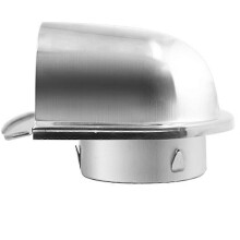 6 tum 150 mm vattentät rostfritt stål Ventilationshuv Anti-Exhaust Extractor kompatibel väggluftuttag