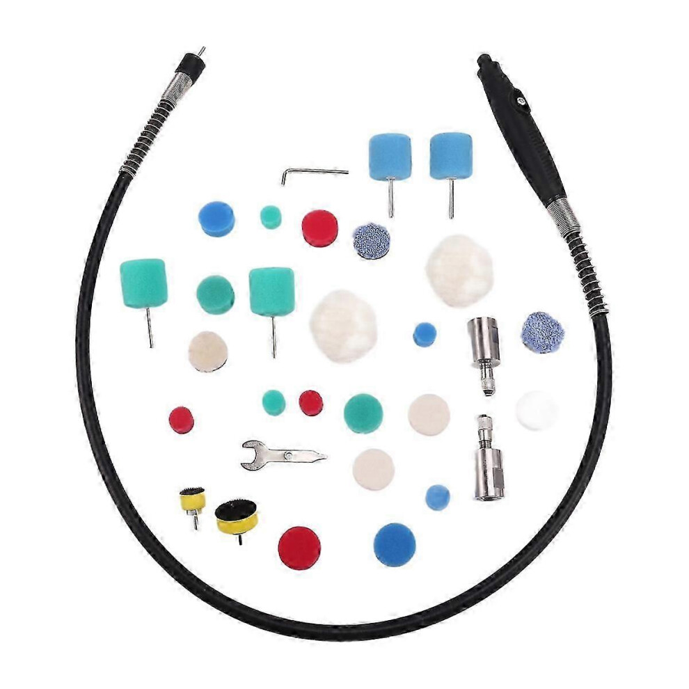 31Pcs Mini Buffing Polishing Pads, Mini Detail Polisher Pads, Mini Polisher Tool With 1 Flexible Sh 9421490130038