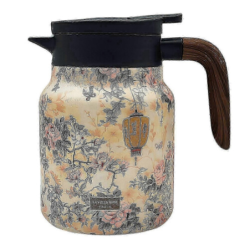 Raidley Vintage Floral Pattern Tea Doresty Tea Potl-CHENG DU