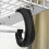 Hanging Closet Pole Support Closet Rack Bar Bracket Sturdy J-Shaped Closet Bracket 2
