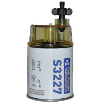 S3227 9-37882 Filtro carburante separatore d'acqua con gruppo vaschetta trasparente compatibile con