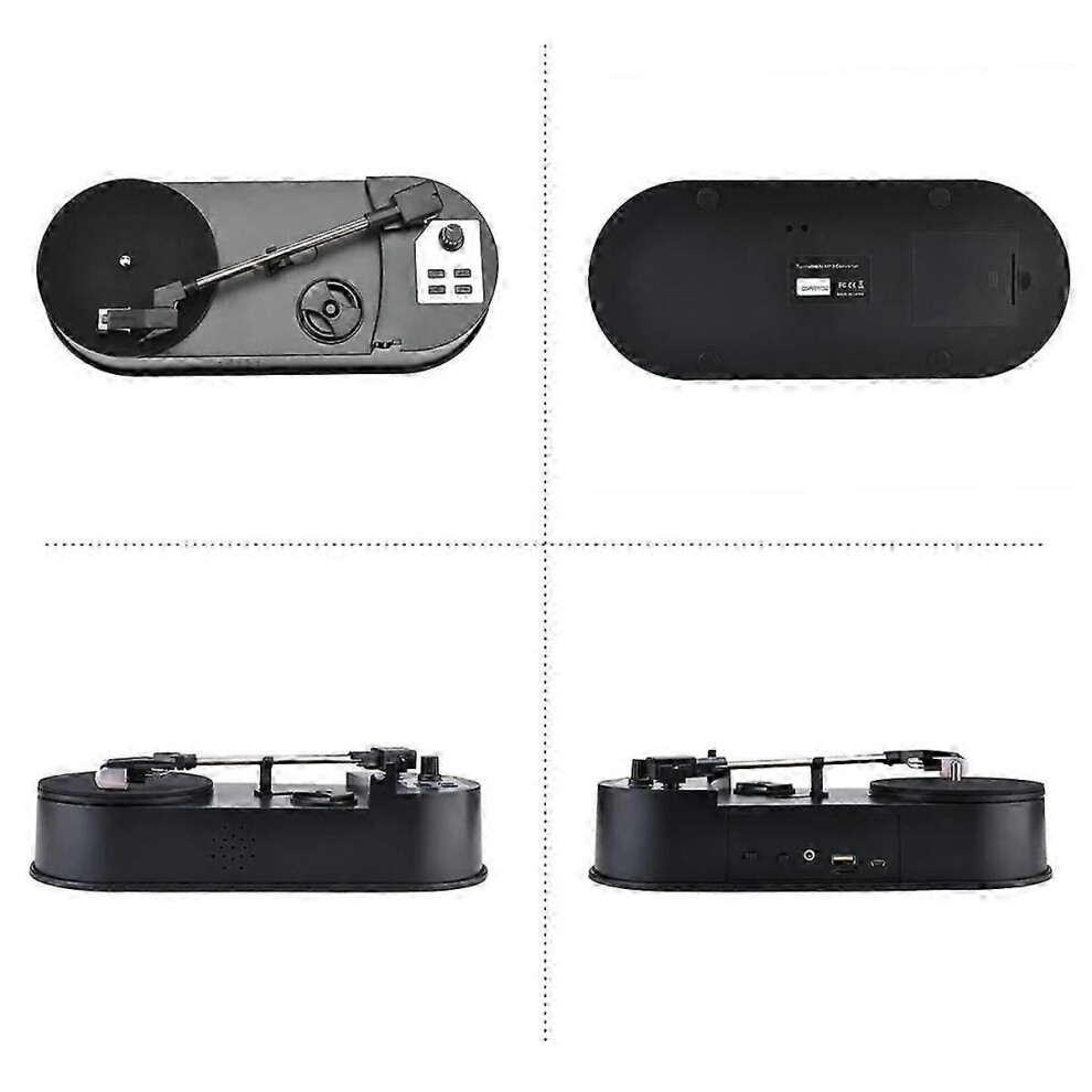 Portable Phonograph 33/45Rpm Turntable Player Converter Save Vinyl Music Records To Mp3 Tf Card/Usb 9421490130205