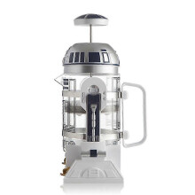 Mokka käsin pyöritettävä kahvinkeitin Robot Star French Press -kahvinkeitin, 24 cm korkea