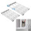2 Pcs School Locker Shelf Organizer - Adjustable Locker Divider Mate Easy to Install for Extending Locker 1