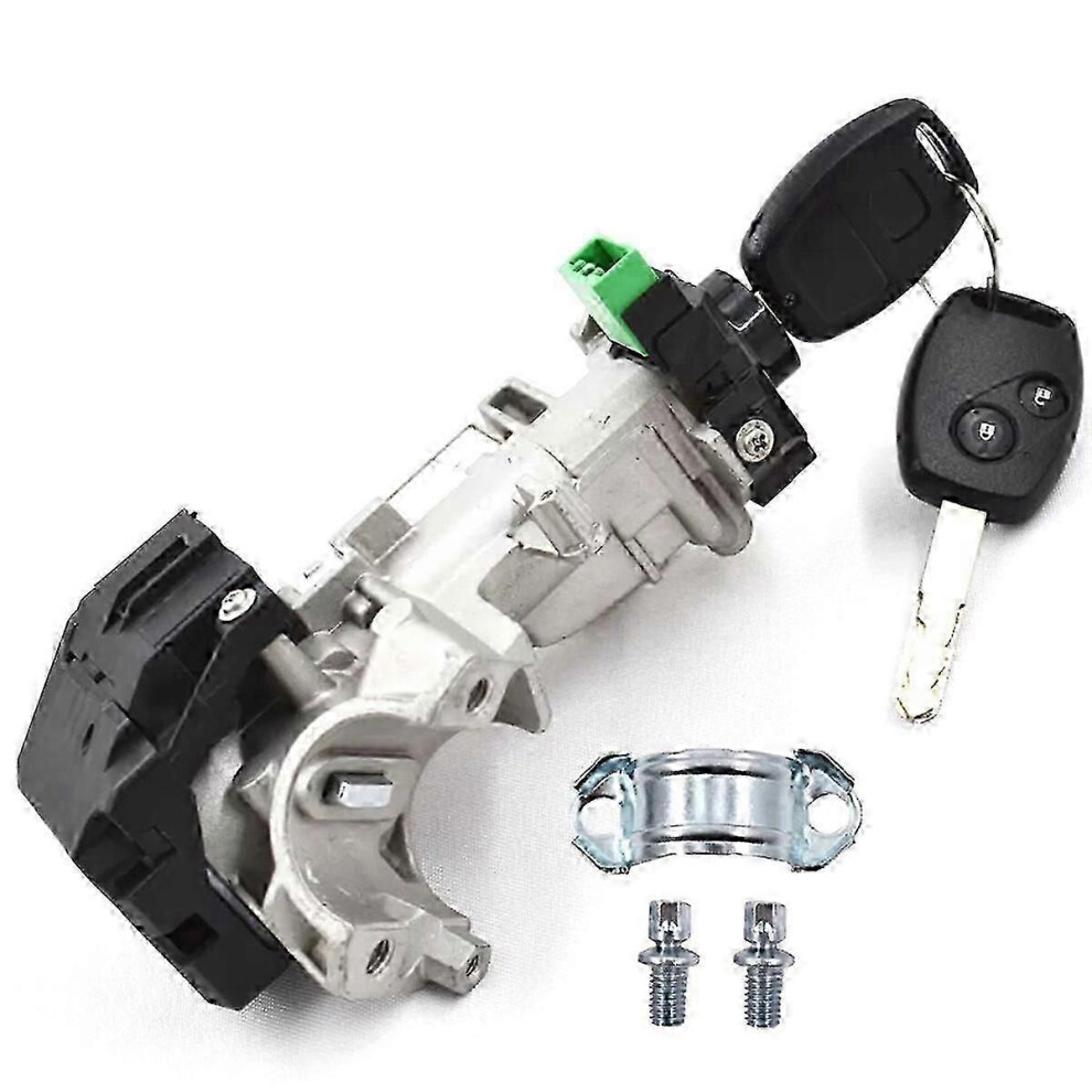 Compatible Honda Civic 1.8L Sohc 2007-2011 Ignition Lock Cylinder Switch W/2 Keys Ignition Switch Lock 9421490140303