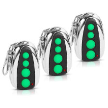 3Pcs M12 Fernbedienung Sender 433,92 MHz, 4-Taste für Automatische Schaukel Schiebe Tor, für