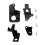 Kit de réparation de support de phare avant de voiture, 1 ensemble, clip de support de remplacement 2
