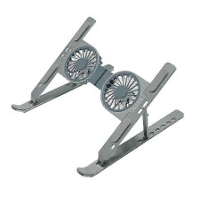 Metalen aluminiumlegering RGB LED-lamp 2 koelventilatoren Notebook Laptopstandaard Houder Beugel Bureau