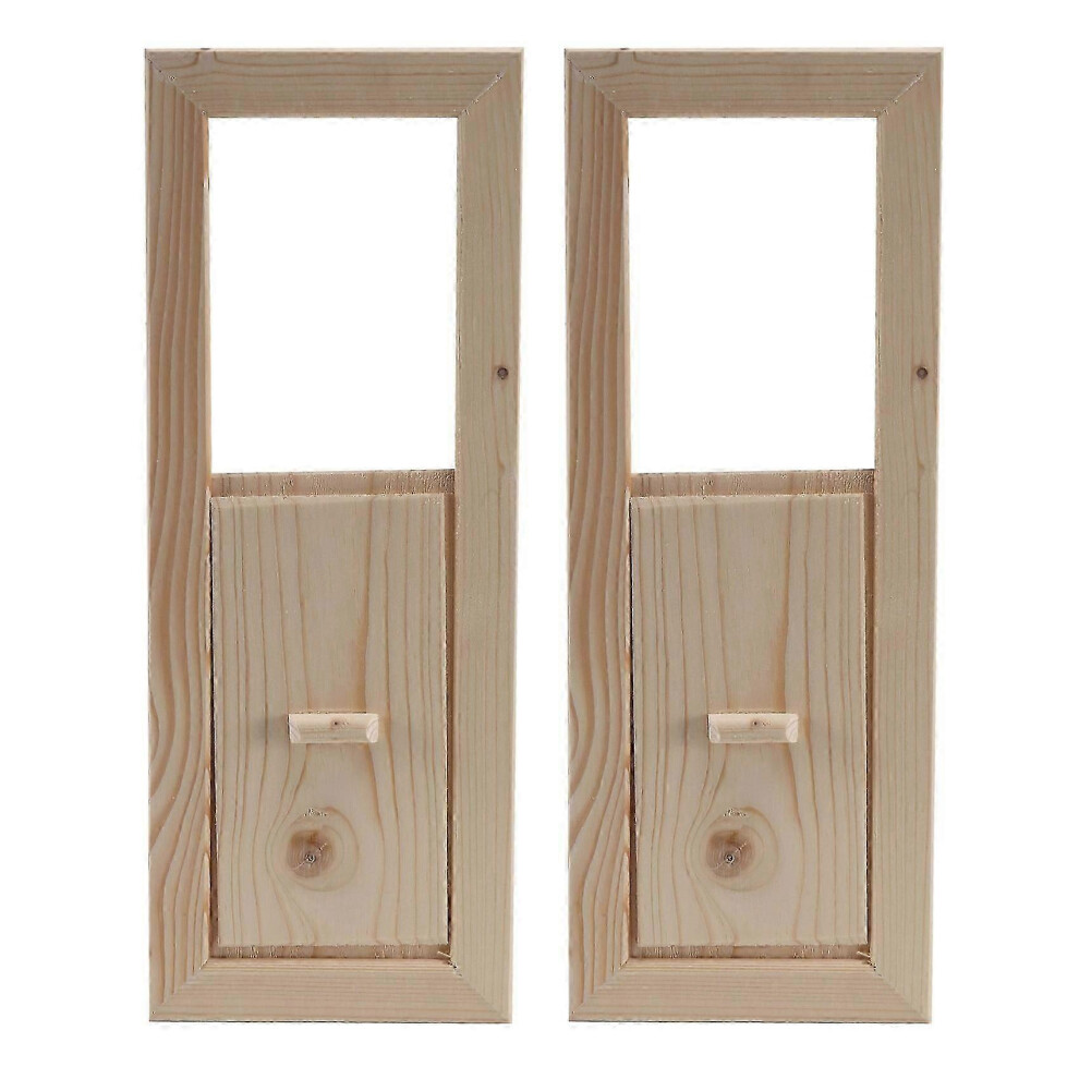 2 Pieces of Multifunctional Retractable Vents Ventilated Louver Sauna Grille