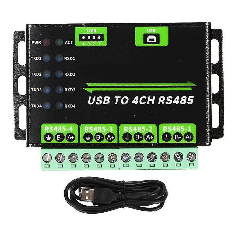Usb To 4Ch Rs485 Converter Module Industrial Grade Universal Serial Communication 9421490131332