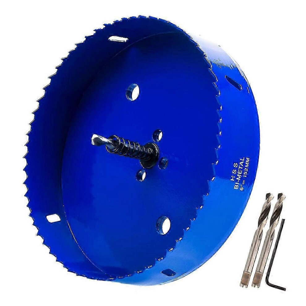 6 Inch 152 Mm Hole Saw Blade Suitable For Cornhole Boards/Corn Hole Drilling Cutter & Hex Shank Drill 9421490131349