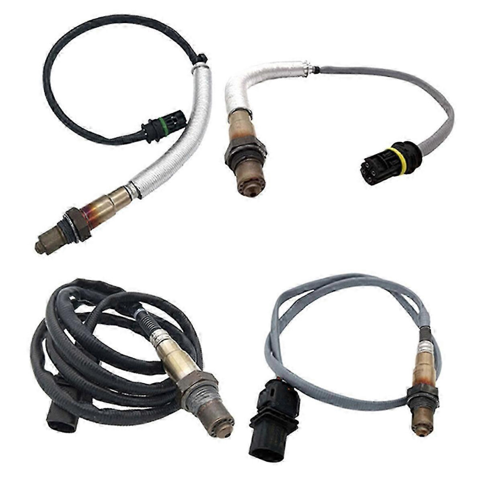 4Pcs Up & Downstream Oxygen Sensor Compatible E83 E90 E91 E92 E93 128I 11787558073,11787558055,11787545075-Cheng 9421490141065