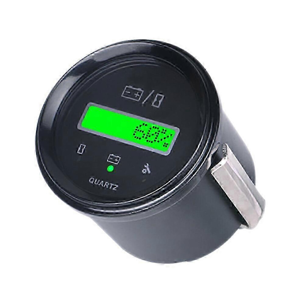 Lcd Battery Indicator Hour Meter Suitable For Atv Utv Tractor Golf Carts Buggies Utility Vehicle Suitable Black 9421490131387