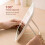 Lighted makeup mirror, USB rechargeable, 3 color lighting modes, vanity mirror, adjustable light brightness 2