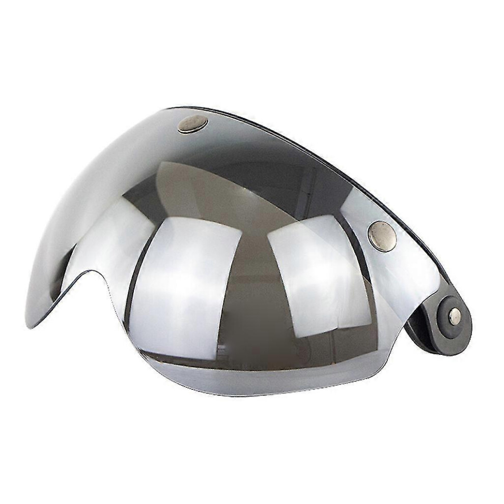 Windproof 3-Snap Visor Lens Shield For Motorcycle Helmets Flip Up Down Open Face 9421490149245