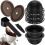 5 capsule riutilizzabili Vertuo compatibili con macchina Nespresso, capsule di caffè con 2 coperchi 1