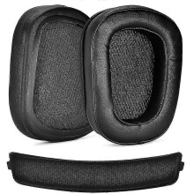 1 par öronkuddar i skum läderkudde för Logitech G933 G935 G633 / g 933 g 935 g 633 Artemis hörlurar