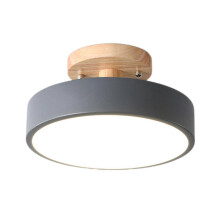 Plafonnier encastré en bois grainé moderne super lumineux pour salon, chambre à coucher, cuisine, balcon,