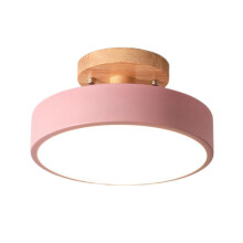 Plafonnier encastré en bois grainé moderne super lumineux pour salon, chambre à coucher, cuisine, balcon,