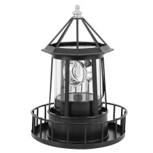 Lighthouse Solar LED Light Garden Outdoor Rotating Beam Sensor Beacon Lamp for Outdoor Home Decor