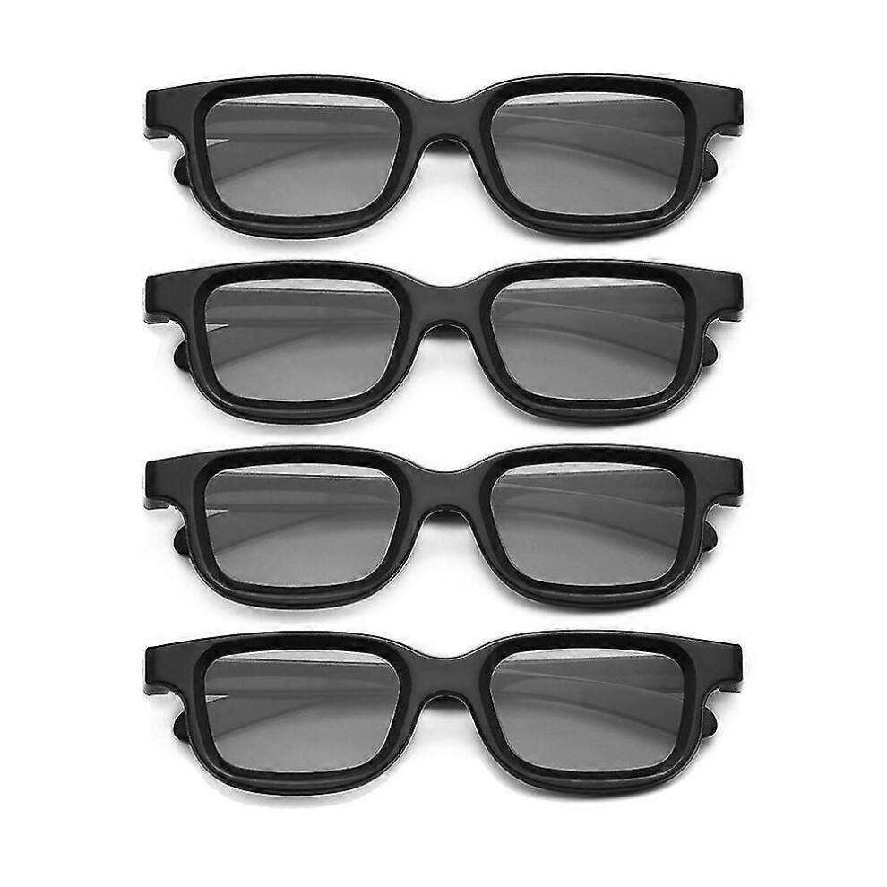 4Pcs Polarized Passive 3D Glasses For 3D Tv Real 3D Cinemas For 3D Gaming And Tv Frame 9421490150531