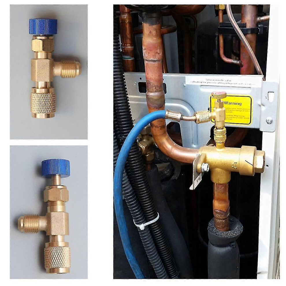 R22 R410 Ac Valve 1/4 Inch Filler Joint A/C Refrigerant Valve Air Conditioning Repair And Fluoride-Cxdt 9421490143281