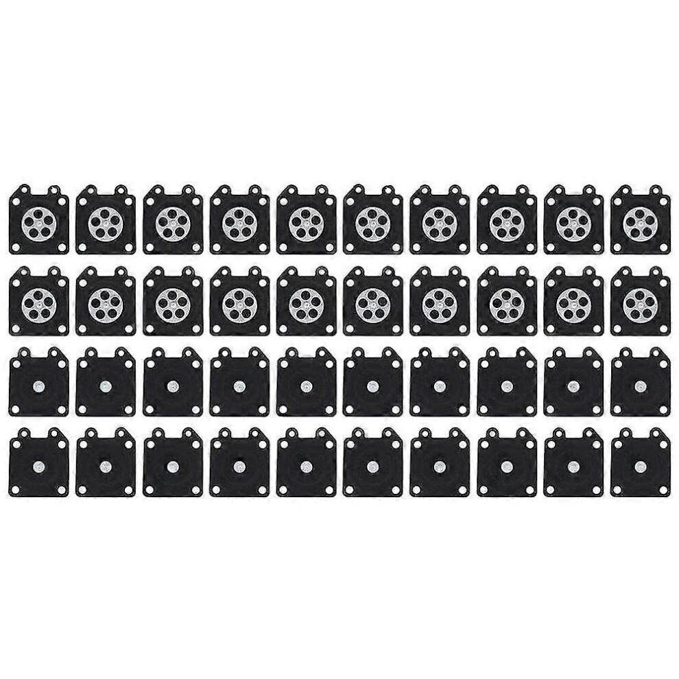 40Pcs Chainsaw Carburetor Metering Diaphragm For Walbro 95-526 500 3800 4500 5200 5800 Car Assembly Black 9421490143458