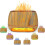 Gäller 2024 3 i 1 Himalayan Salt Rock Aroma Diffuser, Ultrasonic Essential Oil Diffuser, Simulering 1