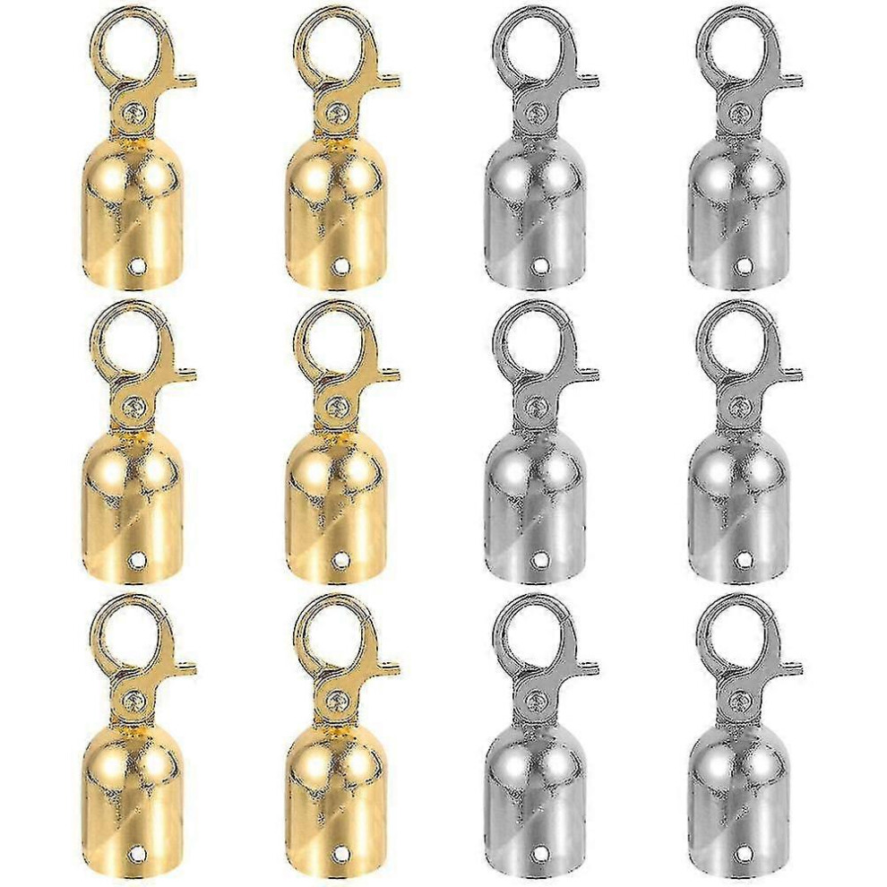 Applicable To 12Pcs Rope End Hooks Guardrail Rope End Hooks Rope Fastener Stanchions Hooks 9421490153846