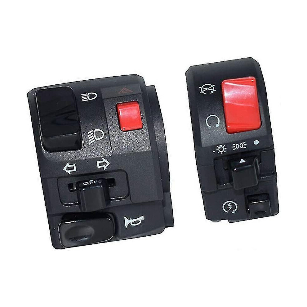 Applicable To Pair Motorcycle Handlebar Switch Controller Turn Signal Horn Start Button 9421490151989