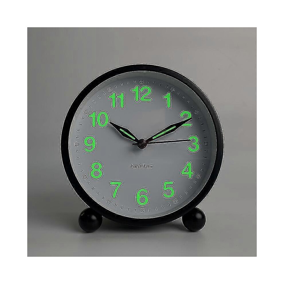 Applicable to  Silent Alarm Clock - Non Ticking Analog Alarm Clocks With Warm Light - Minimalistic Round