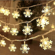 1 stuk sneeuwvlok LED-lampjes kerstdecoratie thuis kerstboom hangende slinger kerstdecoratie