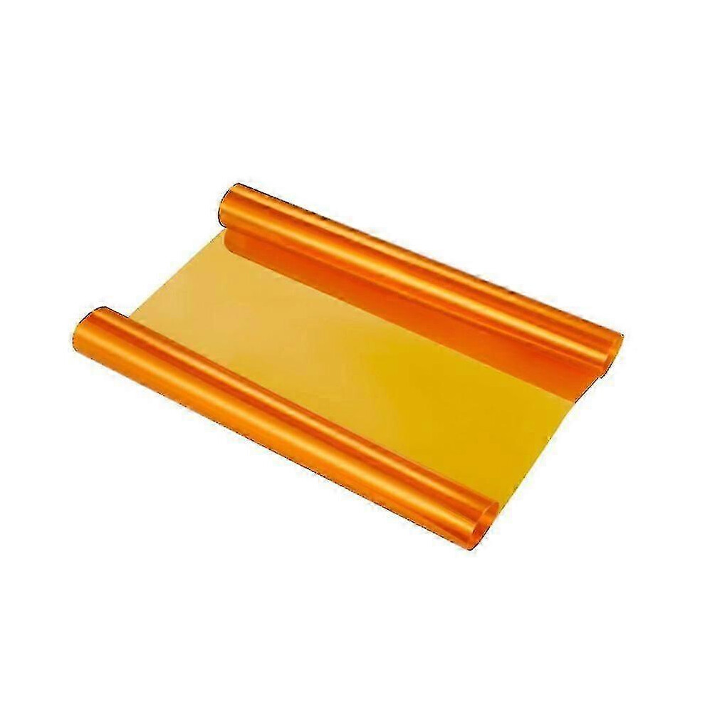 Suitable For 30*100Cm Self Adhesive Headlights Tail Lights Fog Lights Tint Vinyl Film (Orange)-Cheng Orange 9421490163982