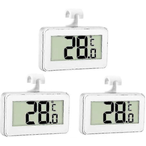 Gäller 3x kyltermometer Digital termometer Frystermometer Kylskåp Vattentät
