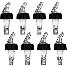 Convient pour 8 pièces de bec verseur automatique pour bouteille, bec verseur pour bouteille avec queue