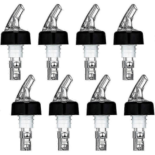 Convient pour 8 pièces de bec verseur automatique pour bouteille, bec verseur pour bouteille avec queue