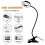 Applicable to  Clip-on LED Reading Light USB Rechargeable Table Desk Lamb With Flexible Clamp 2