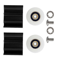 Kits de reemplazo de ruedas para puertas de invernaderos de 22 mm.