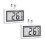 suitable for Fridge Freezer Thermometer, Digital Refrigerator Thermometer,with LCD Display, C/F Switch,for 1