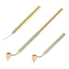 Sopii 2 kpl:lle maalin applikaattorikynälle, 0,4/0,7 mm viisto Fine Line Writer Pen -alumiiniset yksityiskohdat