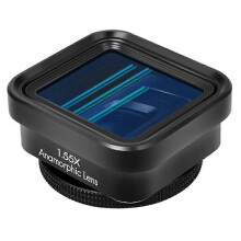 Geschikt voor 1.55x mobiele telefoon film lens, breedbeeld anamorfe lens, Blu-ray geborstelde video